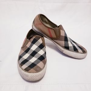 BURBERRY NOVA CHECK SLIP ON SNEAKERS 8
